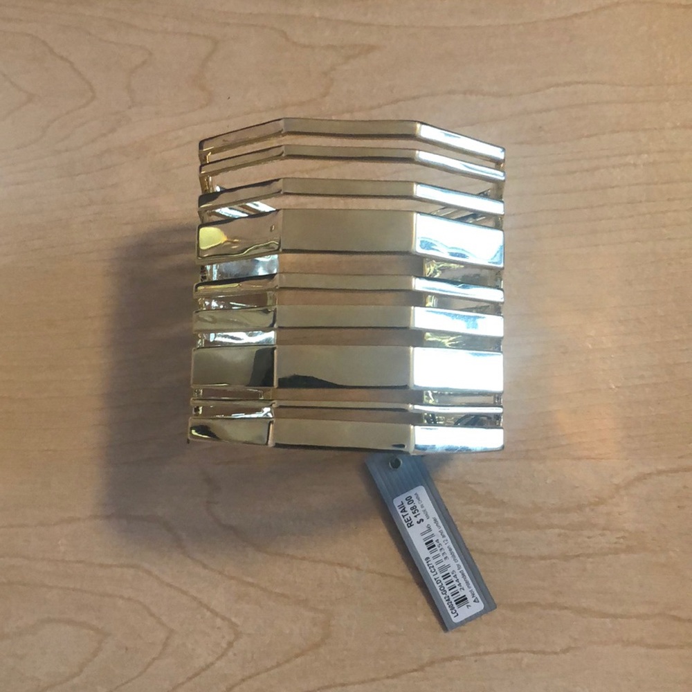 Gold Geometric Cuff Bracelet